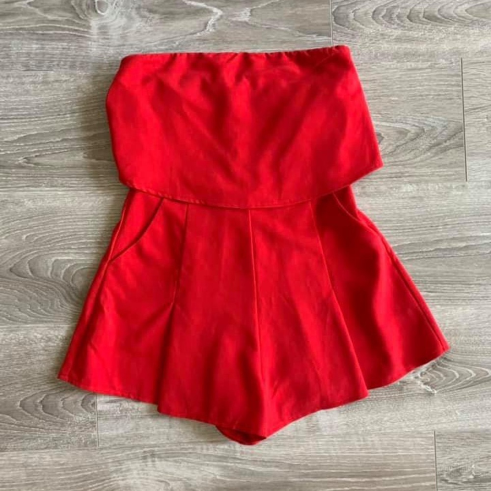 Strapless Romper